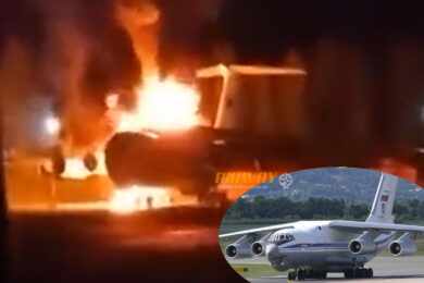 Ataque de drones da Ucrânia atinge quatro jatos de transporte Ilyushin Il-76