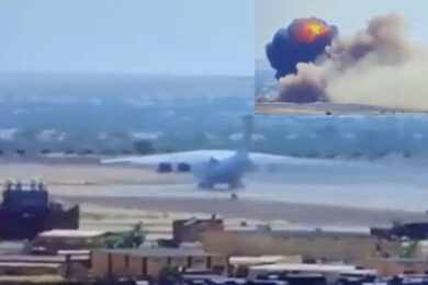 Vídeo inédito mostra cargueiro Il-76 não conseguindo frear durante pouso no Mali
