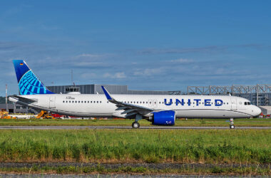 O primeiro A321neo da United Airlines