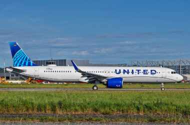 O primeiro A321neo da United Airlines