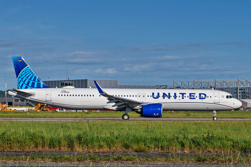 O primeiro A321neo da United Airlines