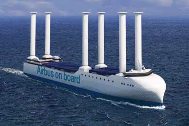 Airbus lança seu novo modelo, um navio com velas futuristas