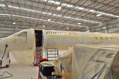 De widebodies para jatos da Embraer: nova Mexicana de Aviación tem primeiro avião revelado