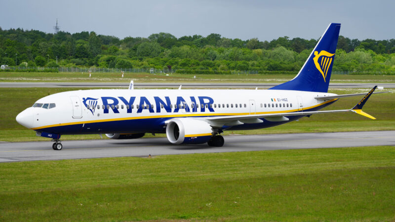 Jato 737 MAX 8-200 da Ryanair