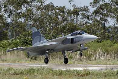 Caça Gripen FAB 4107