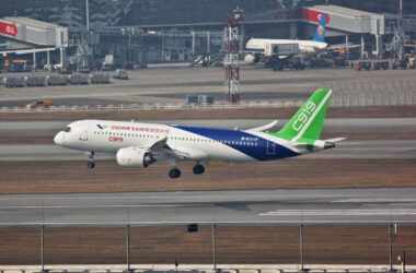 COMAC C919 em Hong Kong