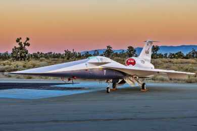 O protótipo X-59 da NASA e da Lockheed Martin