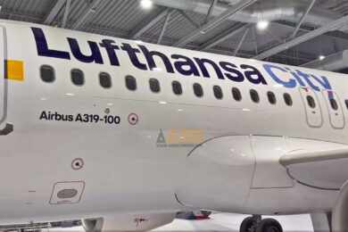Nova subsidiária da Lufthansa, City Airlines tem primeiro avião pintado com suas cores