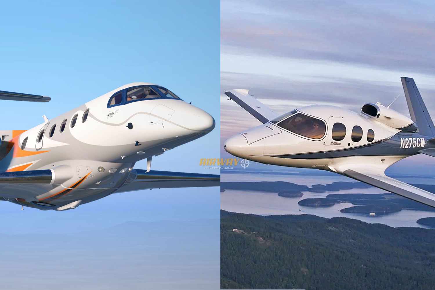 O Phenom 300E e o SF50 Vision Jet