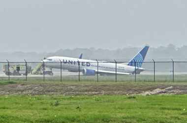 Boeing 737 MAX que saiu da pista em Houston