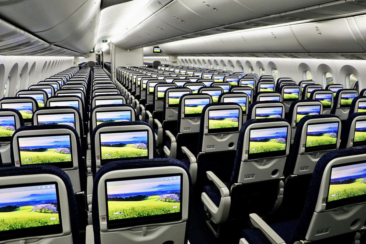 Aeronave possui duas classes, a executiva com 28 assentos e a econômica com 401 (ANA)