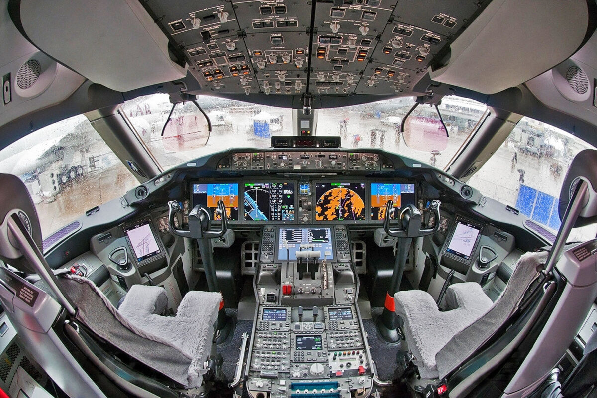 Cockpit do Boeing 787 