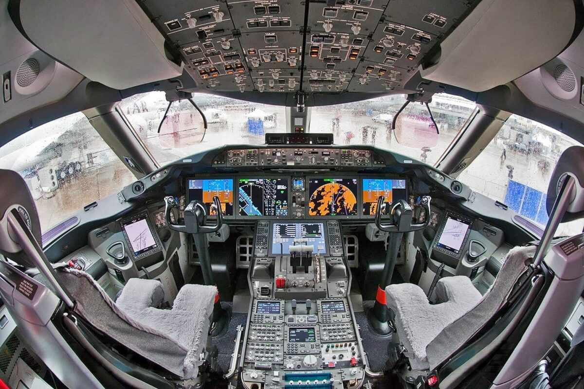 Cockpit do Boeing 787