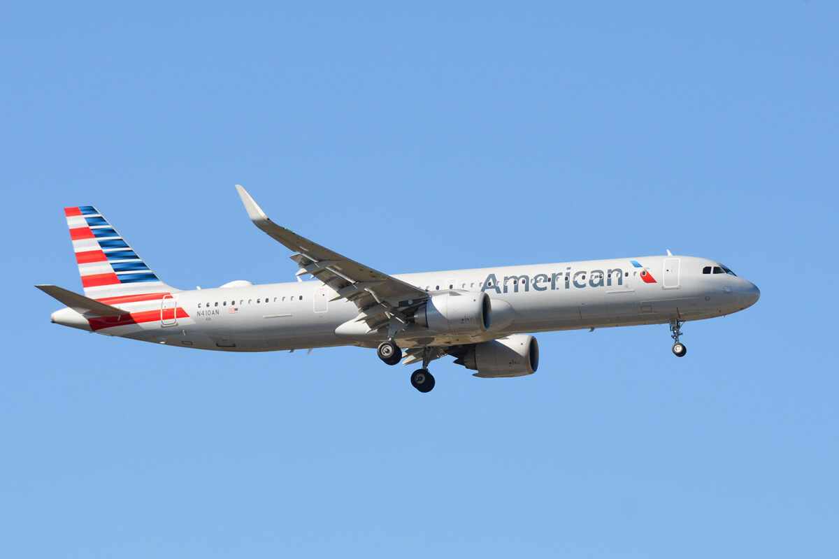 jato A321neo da American Airlines