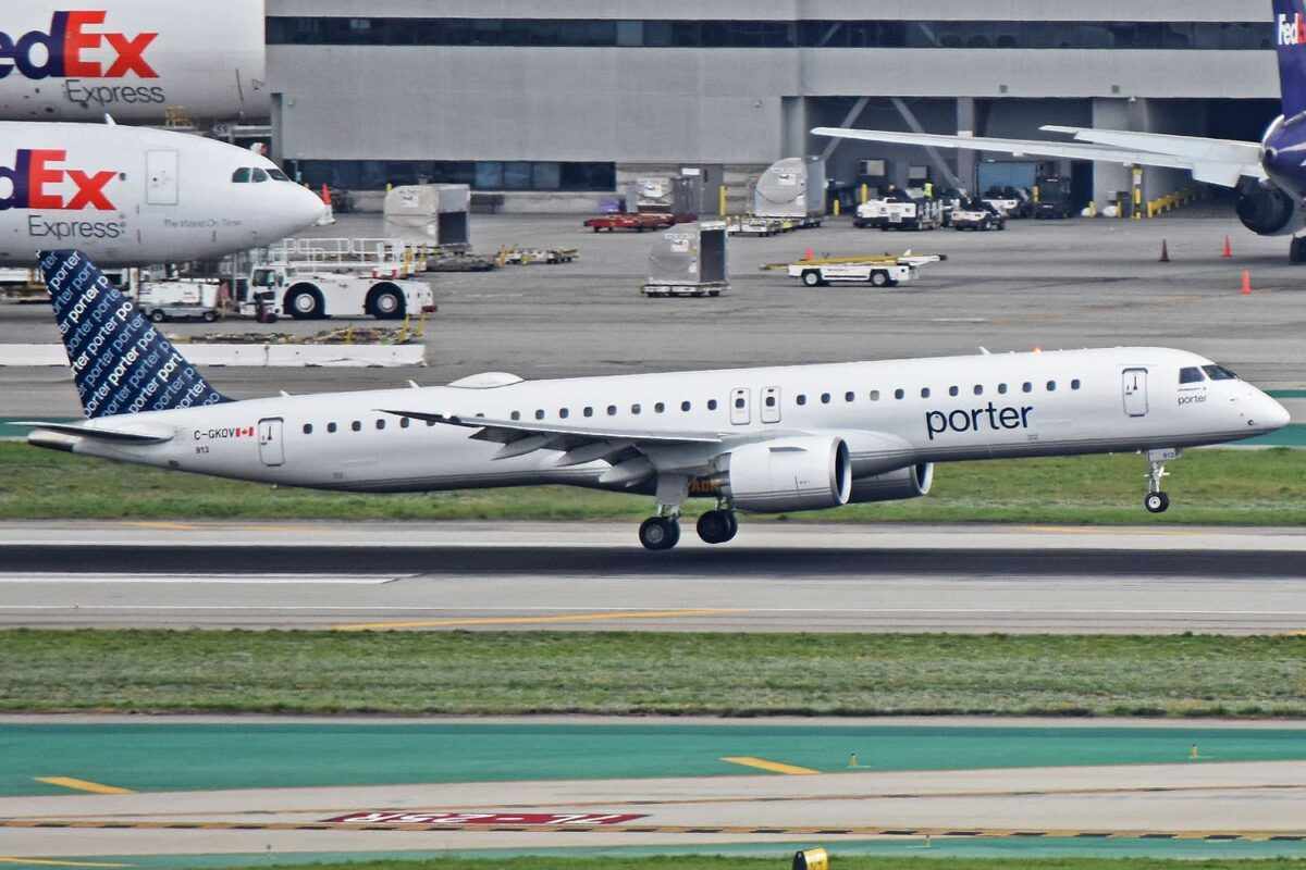 Um dos 30 E195-E2 da Porter Airlines