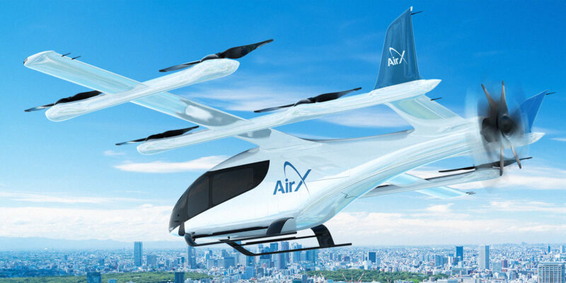 A AirX pode comprar até 50 eVTOLs