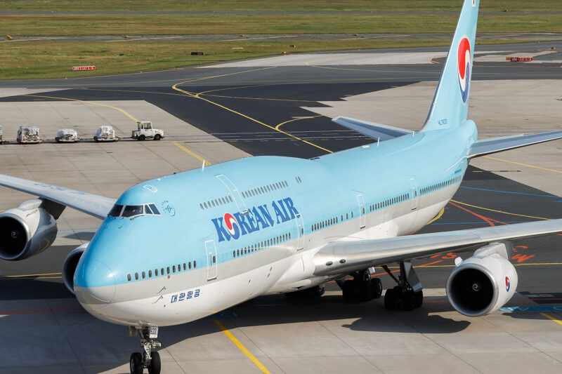 Um dos 16 Boeing 747-8 da Korean Air