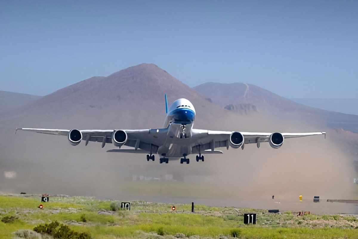 O jato que pertenceu à China Southern Airlines estava armazenado no Deserto de Mojave