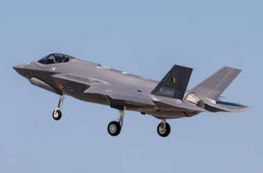 Primeiro caça F-35 da Bélgica decola