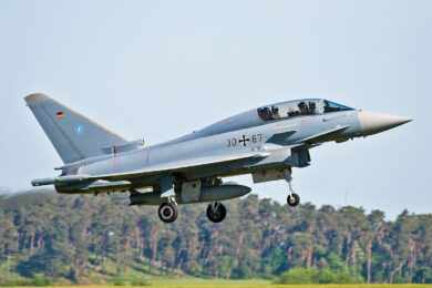 Caça Eurofighter Typhoon da Alemanha