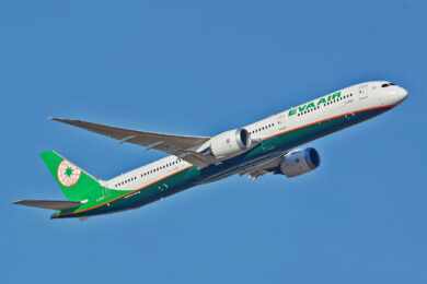 Eva Air fechou o único pedido de maio para quatro 787-10