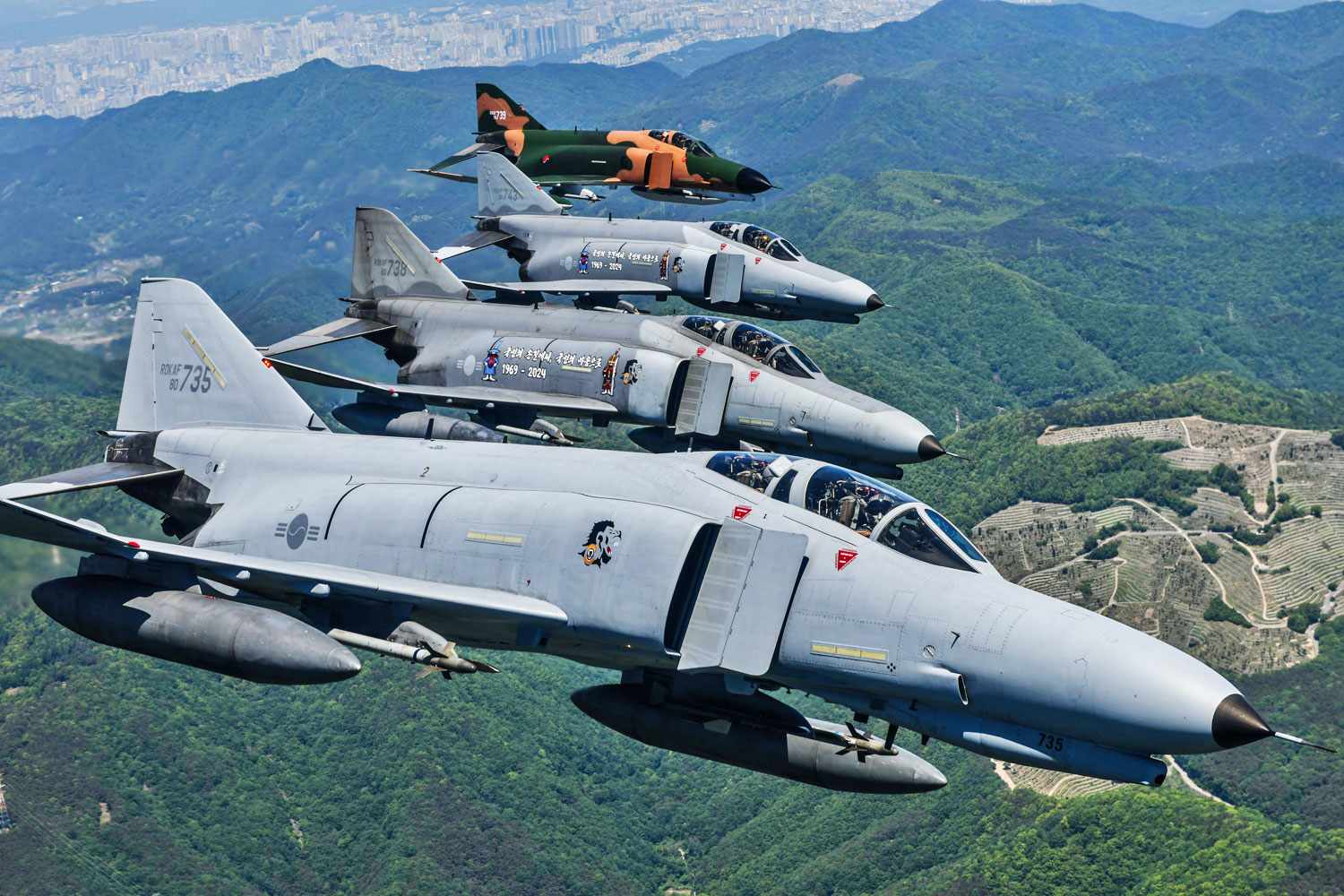 Caças F-4E Phantom II da Coreia do Sul