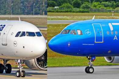 Aviões da Lufthansa e ITA Airways