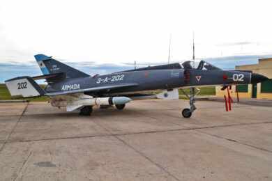 A Marinha argentina operou 14 Super Etendard entre 1979 e 2014