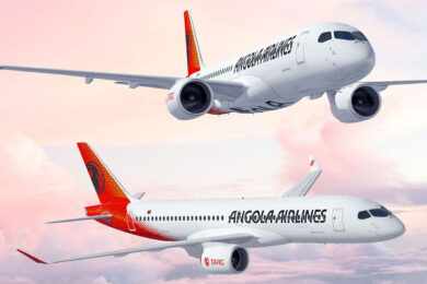 Novo visual das aeronaves da TAAG é mostrado no A220