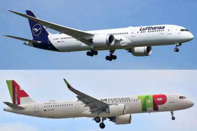 Aviões da Lufthansa e da TAP