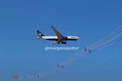 O A330-200 PR-AIN chegando em Confins