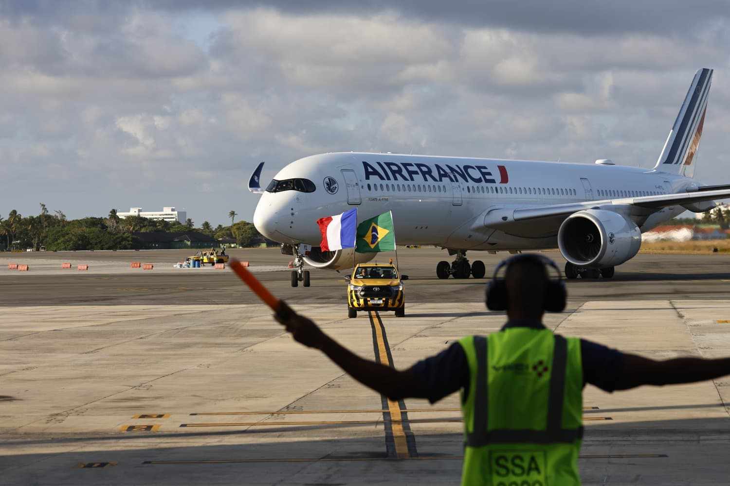 Airbus A350 da Air France no Aeroporto de Salvador (Air France)