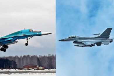 Um bombardeiro Su-34 russo teria sido derrubado no fim de semana. E há quem diga que um F-16 o atingiu