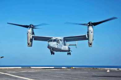 O V-22 Osprey da Marinha dos EUA