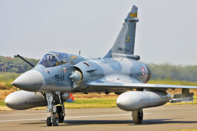 Caça Mirage 2000-5 da Força Aérea da França