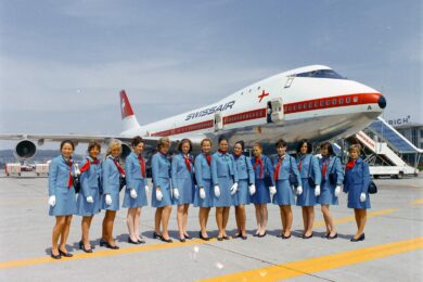 A Swissair quando exibiu orgulhosamente seu recém-incorporado 747-200B