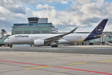 Airbus A350 em Frankfurt