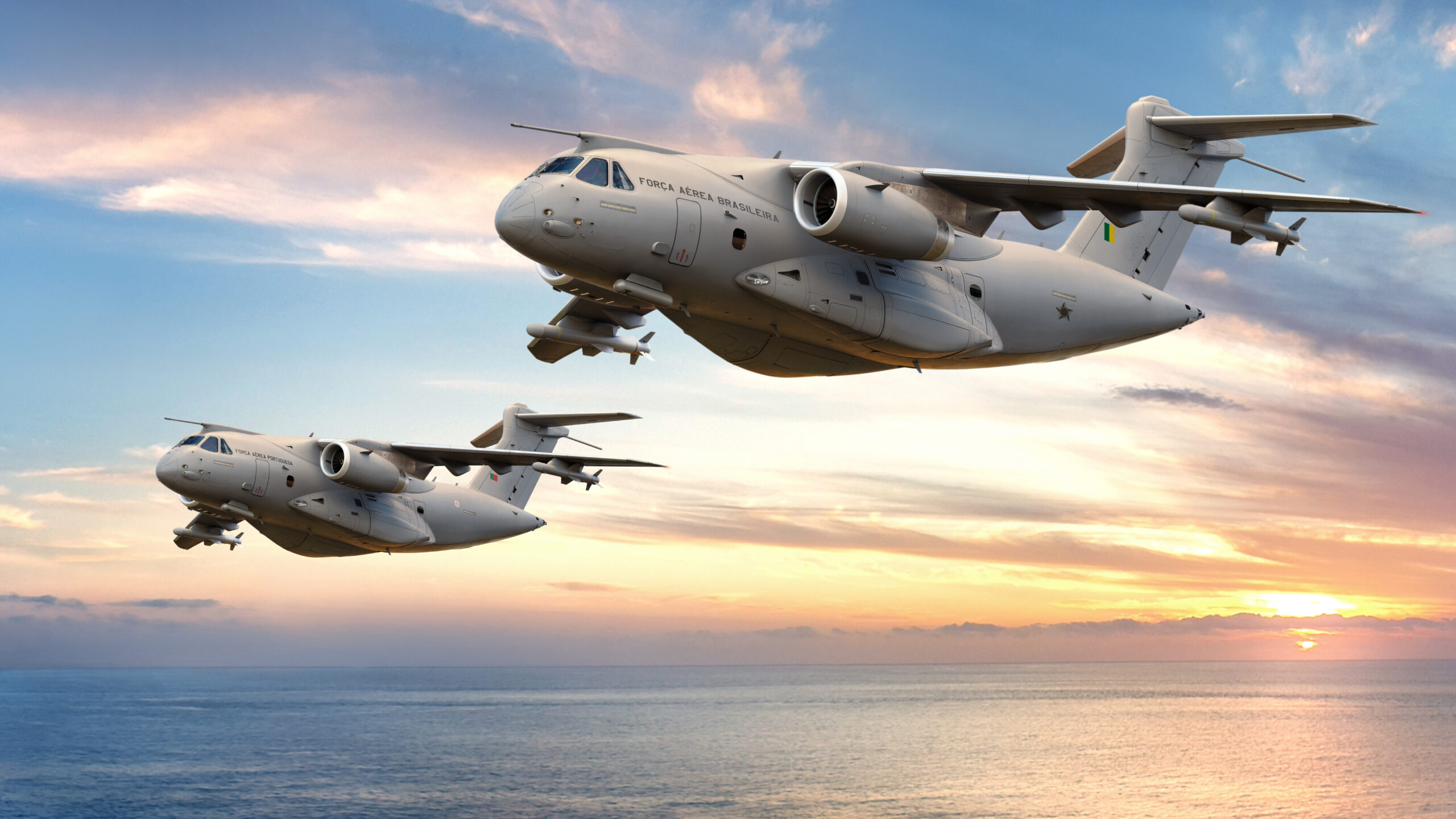 Embraer KC-390 Millewnium configurado para missões de Inteligência, Vigilância e Reconhecimento (Divulgação)