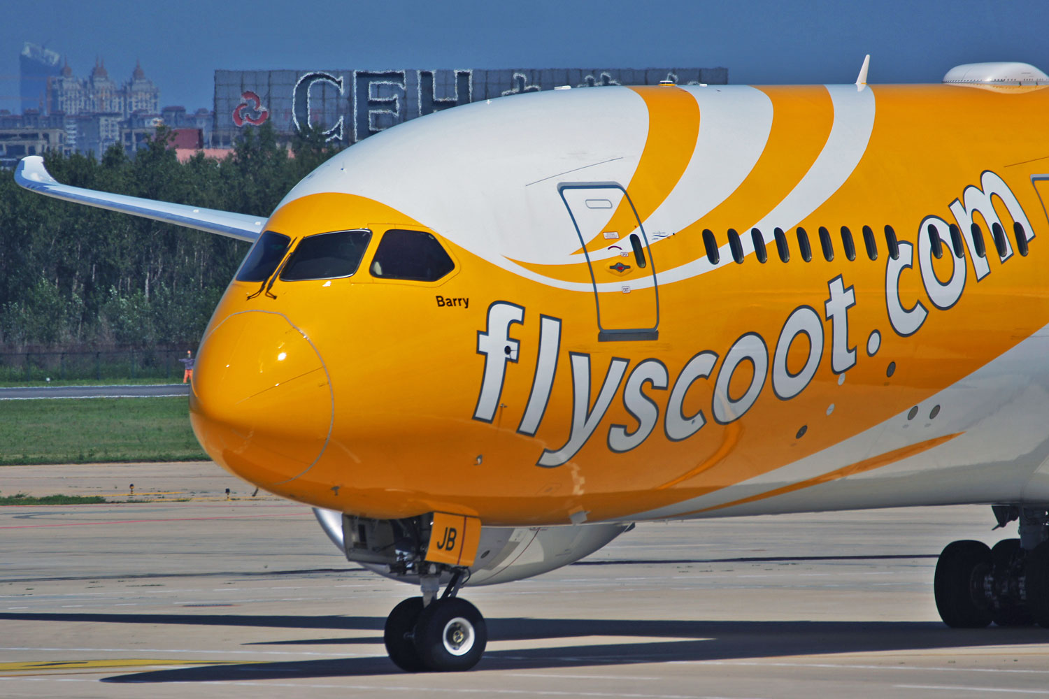 A Scoot recebeu um novo Boeing 787-8
