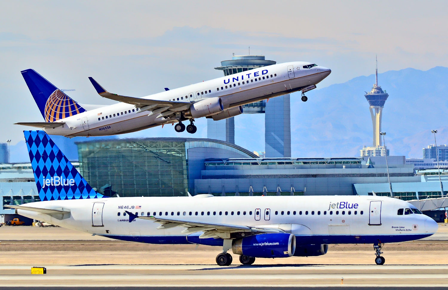 Jatos da JetBlue e United