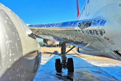 Como ficou o trem de pouso direito do 737 MAX da Gol