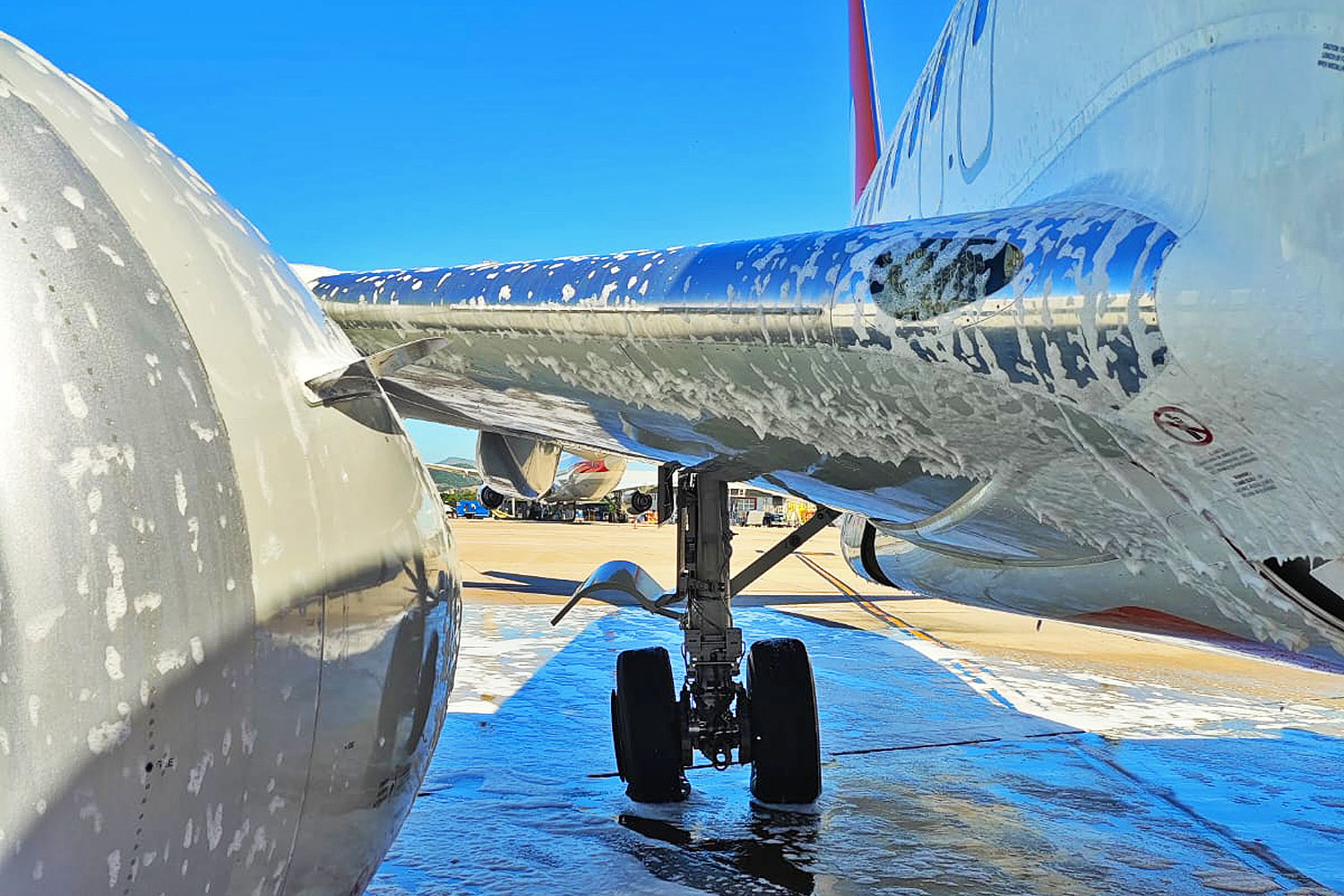 Como ficou o trem de pouso direito do 737 MAX da Gol