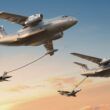 O KC-390 em versões com mangueira e lança rígida