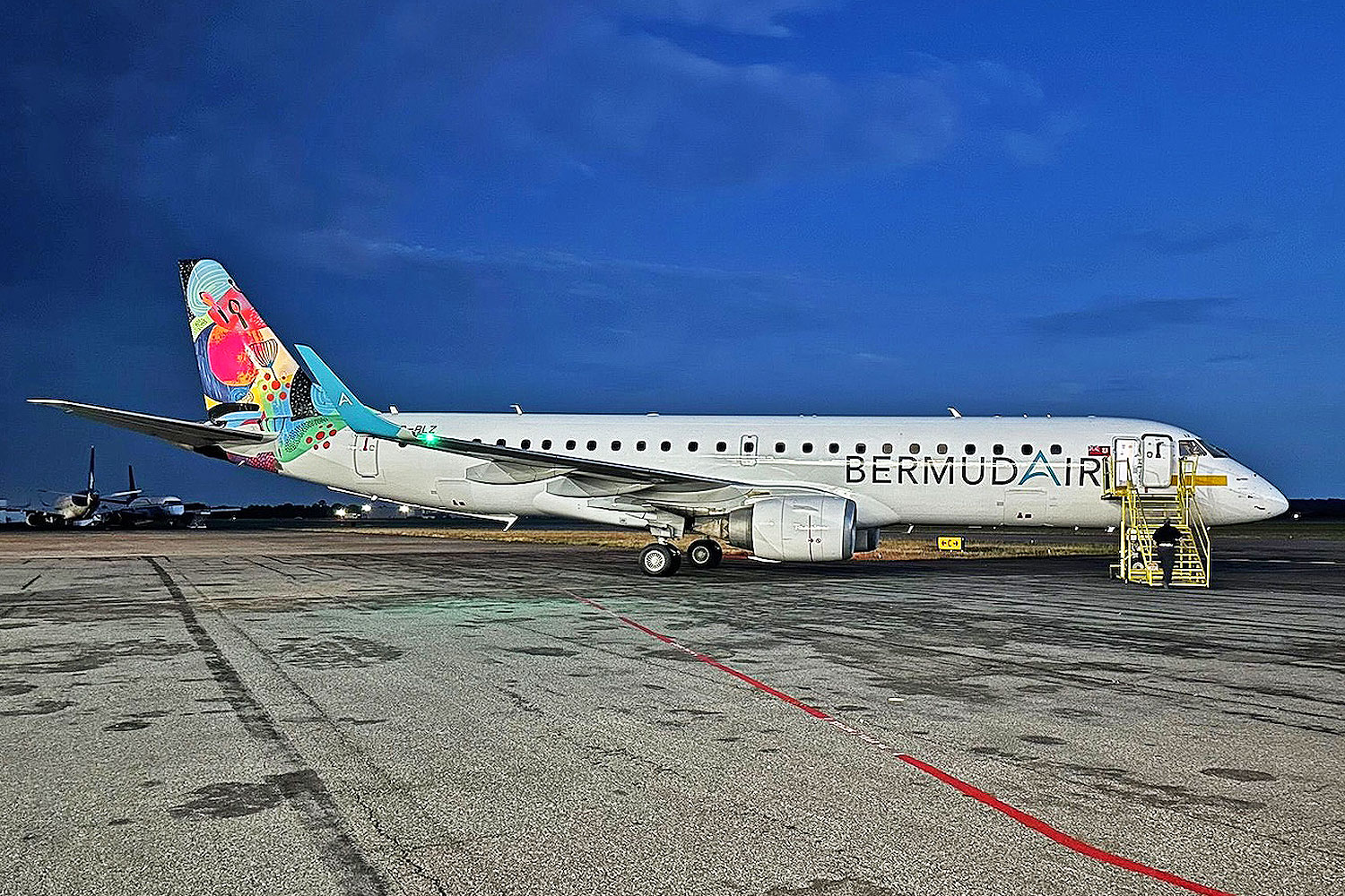 O jato E190 VQ-BLZ