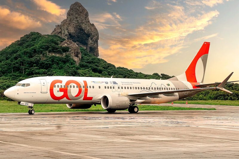 Boeing 737 MAX da GOL em Fernando de Noronha