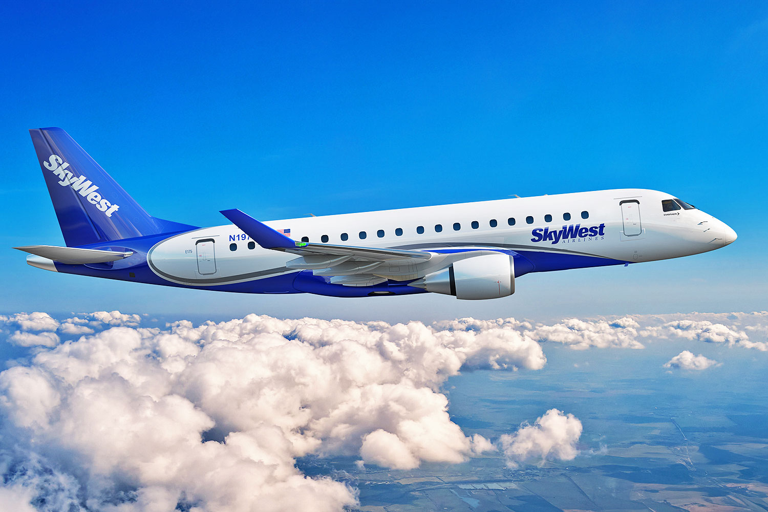 A Skywest Airlines receberá mais 60 jatos E175