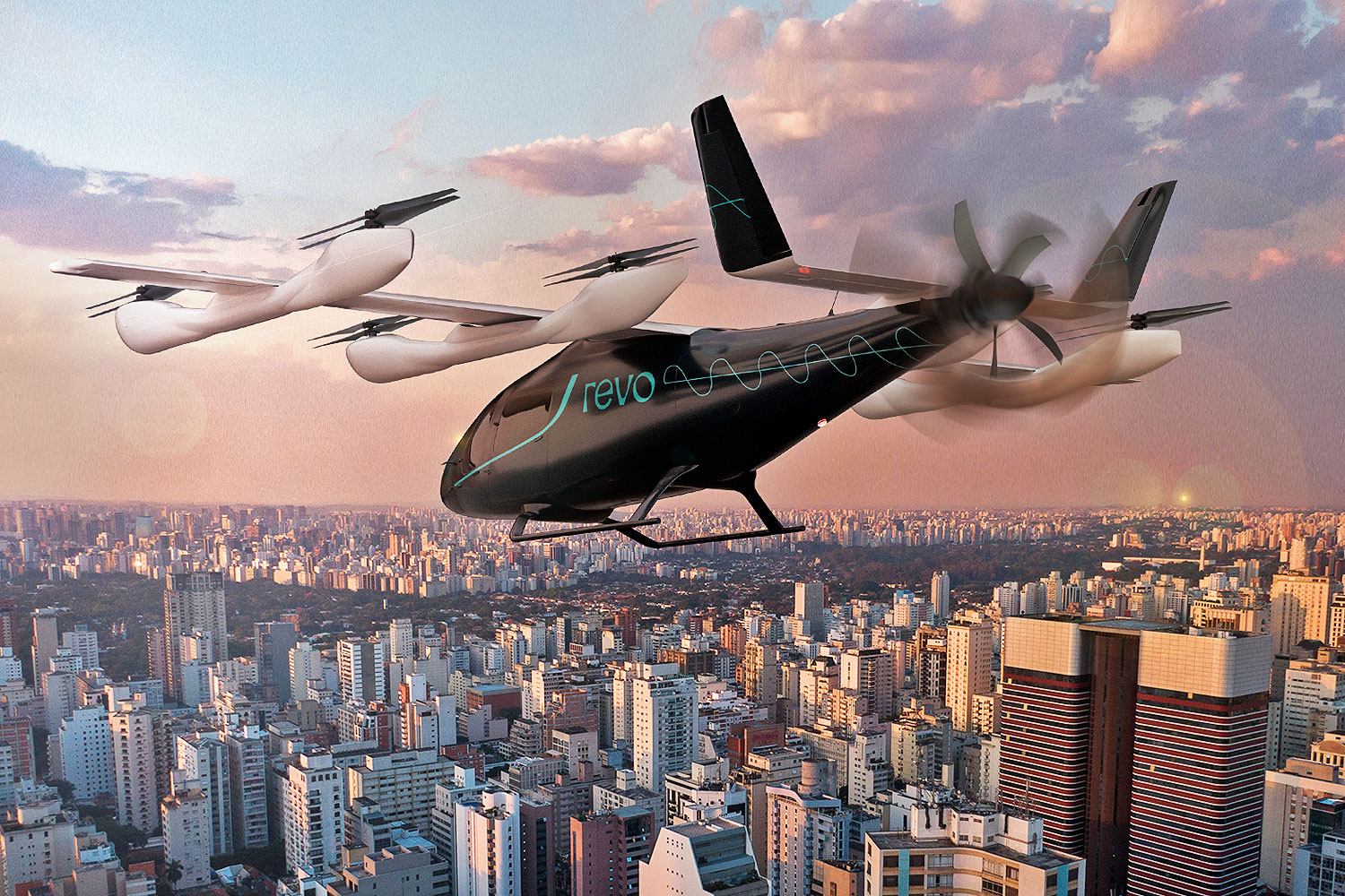 A Revo estreará o 'carro voador' da Embraer em São Paulo em 2027
