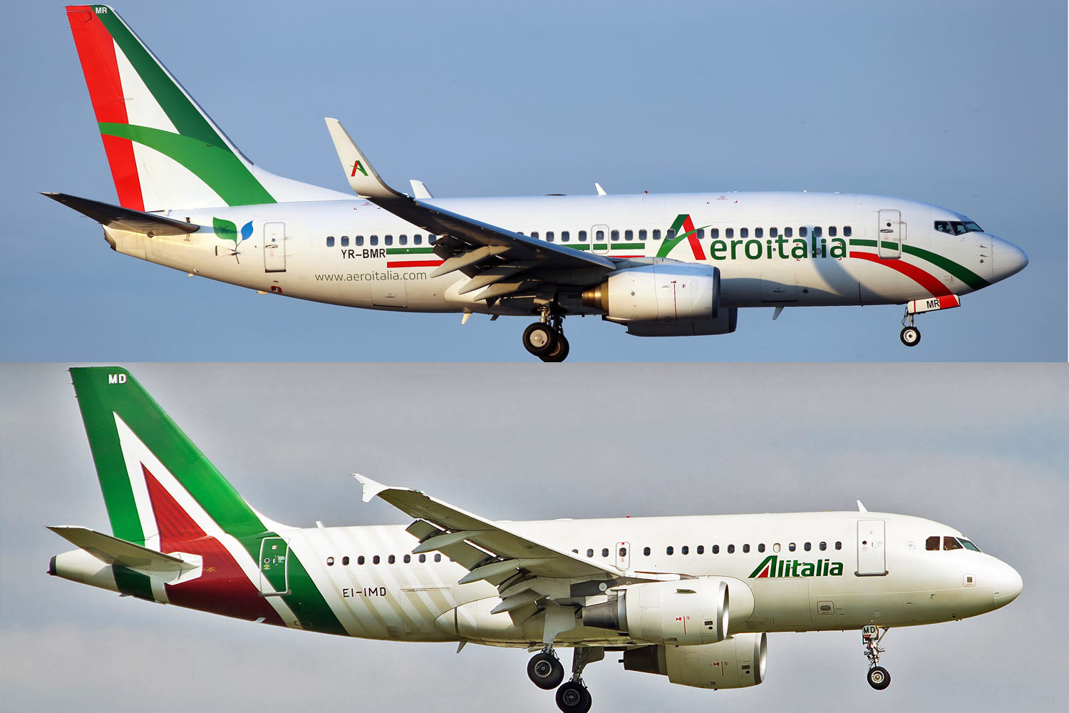 Jatos da Aeroitalia e Alitalia