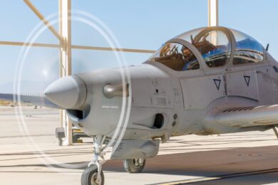 A Força Aérea dos EUA colocou seus três Super Tucanos para treinamento avançado