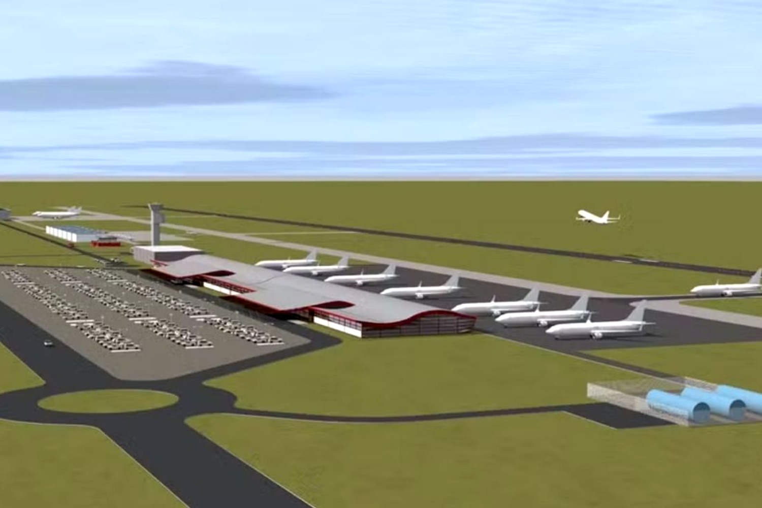Projeção do Aeroporto de Olímpia